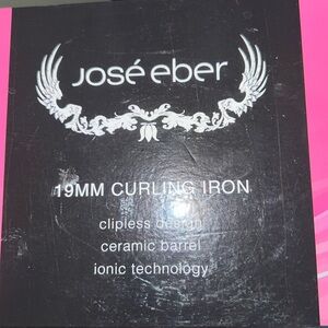 Jose Eber 19mm clipless Curling Iron NIB